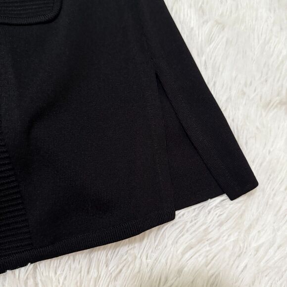 Women Misook Padded Light Weight Blazer Blouse Top in Black Size Medium - Picture 5 of 8